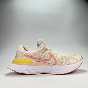 Nike React Infinity Run Flyknit 3 Pink Running Shoes DD3024-102 Women's Size 12
